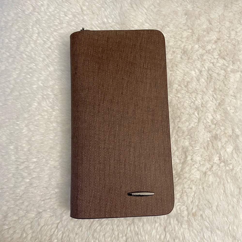 Leather long wallet